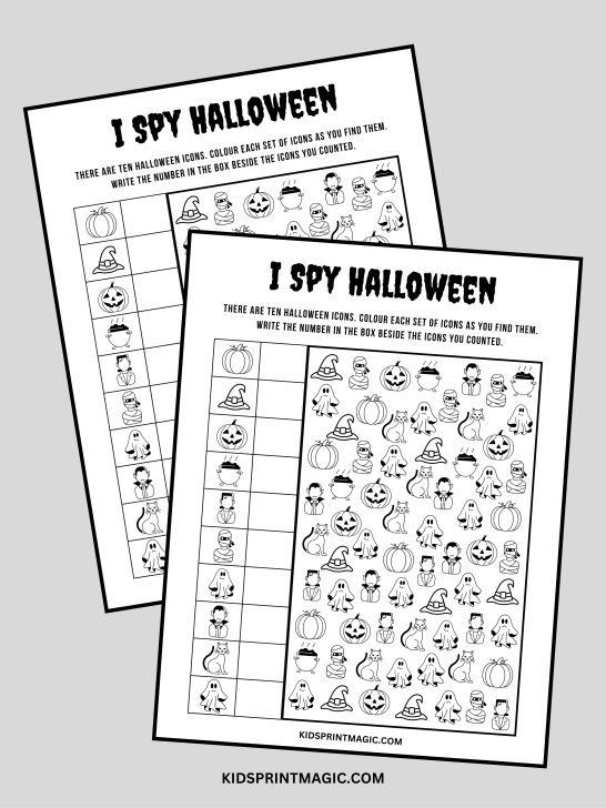 Free Printable Halloween Crossword Puzzle – Kids Print Magic