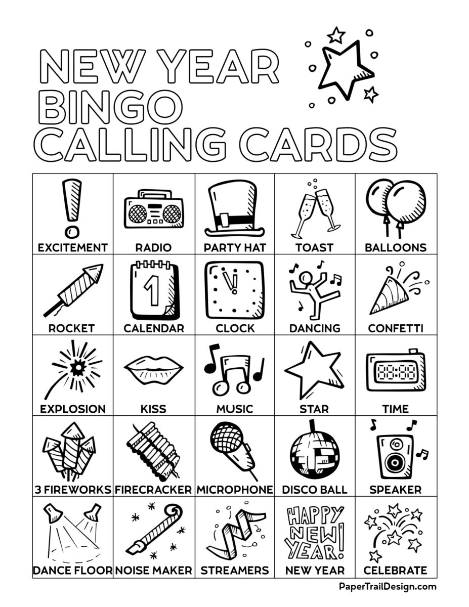 Free Printable New Year Bingo – Kids Print Magic