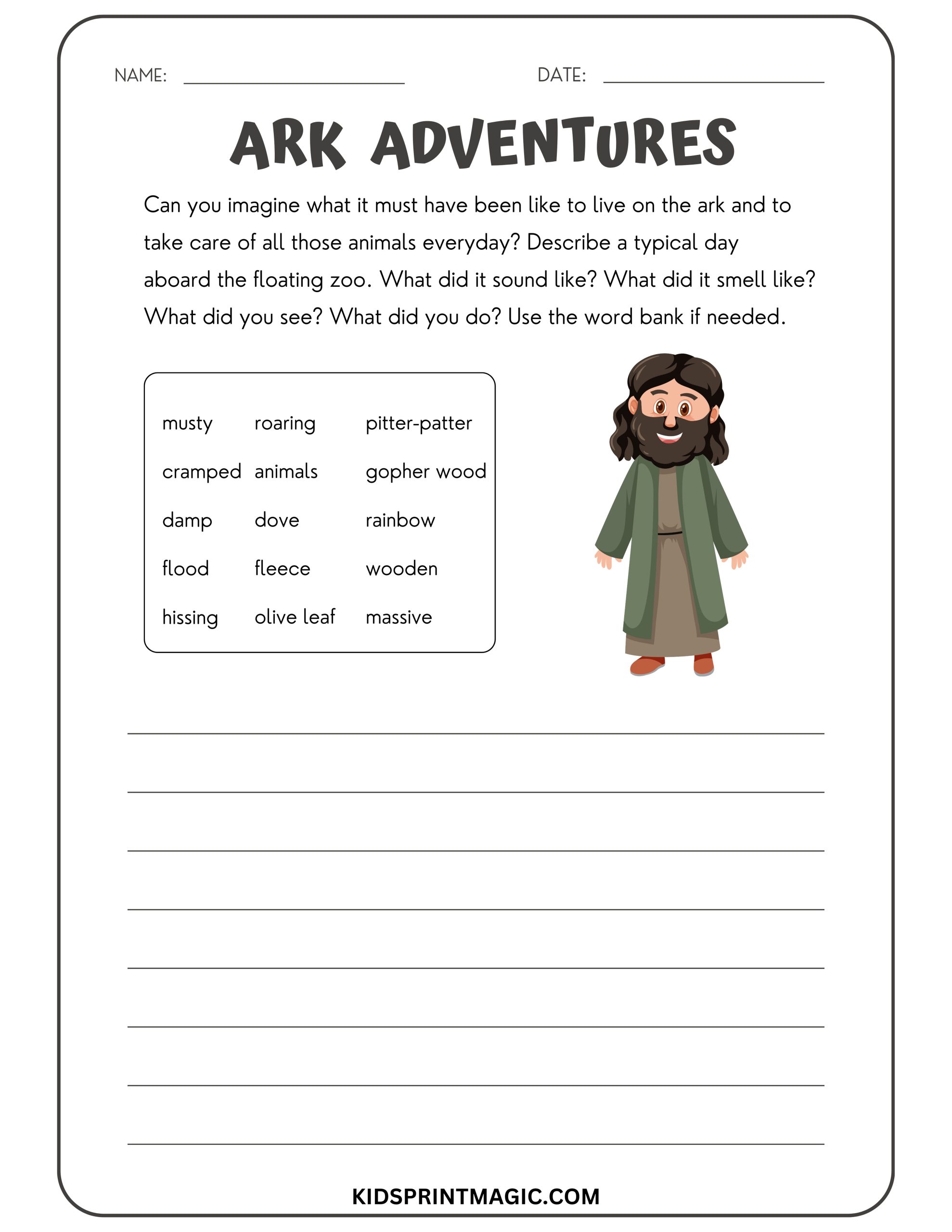 Free Printable Ark Adventures – Kids Print Magic